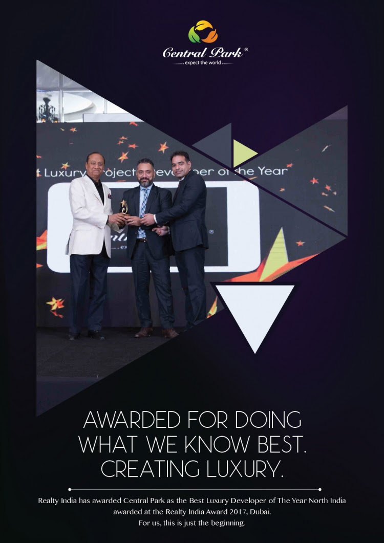 Central Park shines at Realty India Award 2017 in Dubai Update